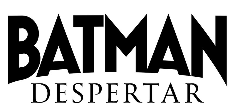 logo na tipografia do Batman, em preto, escrito Batman Despertar